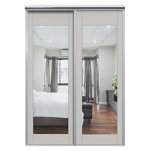 Mix skjutdörrar Tradition Spegel Grå 1700 mm 2 dörrar