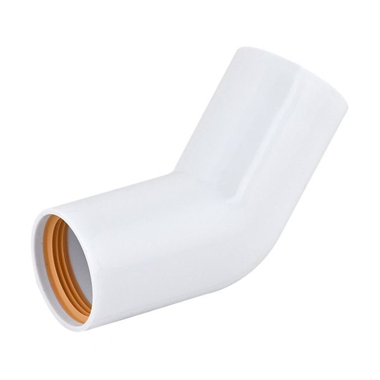 Faluplast 2316107 Böj 45°, med gummitätning 32 mm