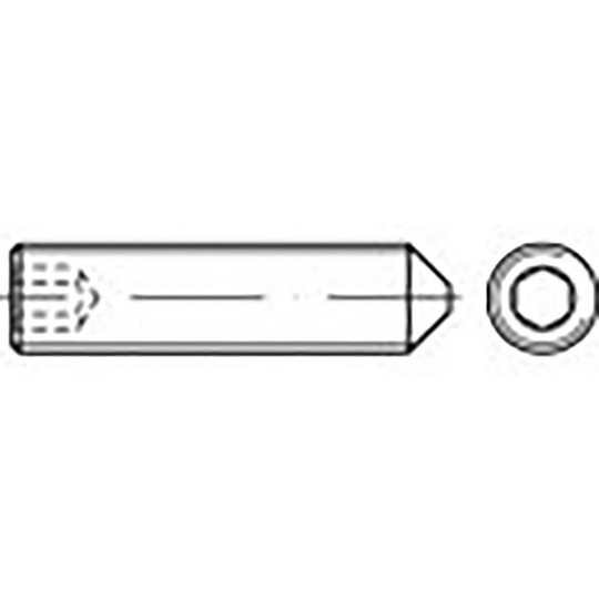 TOOLCRAFT TO-6857352 Gängstift M12 50 mm Stål förzinkad 100 st