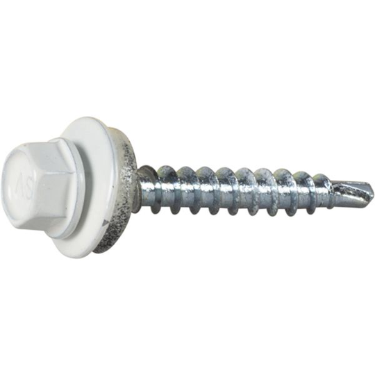 ESSVE 513295 Farmarskruv 4,8 x 35 mm, borrspets, 30-pack Vit