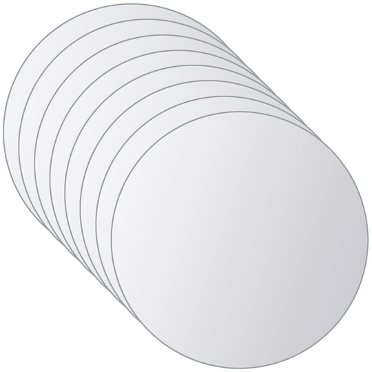 vidaXL Spegelplattor 16 st runt glas