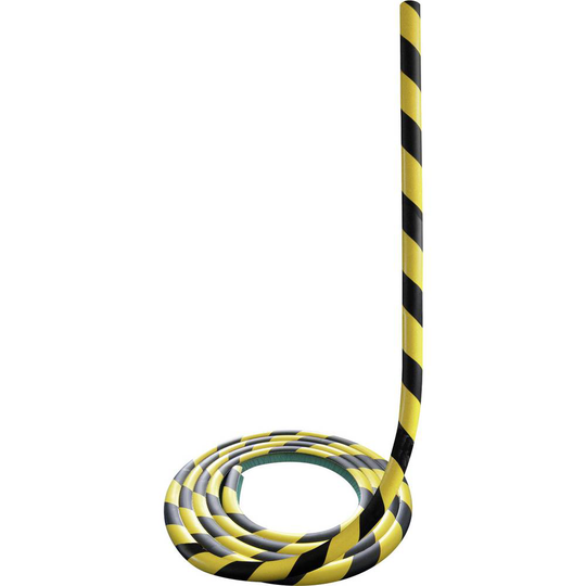 Moravia 422.23.704 MORION-krockskydd cirkel - profilskydd gul/svart (Ø x L) 40 mm x 5000 mm