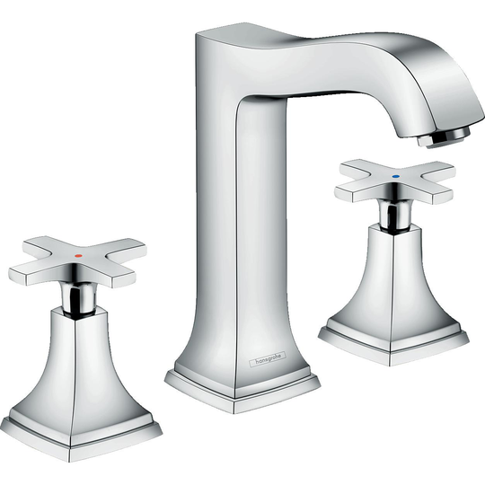 Tvättställsblandare Hansgrohe Metropol Classic 160 3-håls med Kryssgrepp