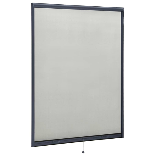 vidaXL Insektsnät för fönster antracit 130x170 cm