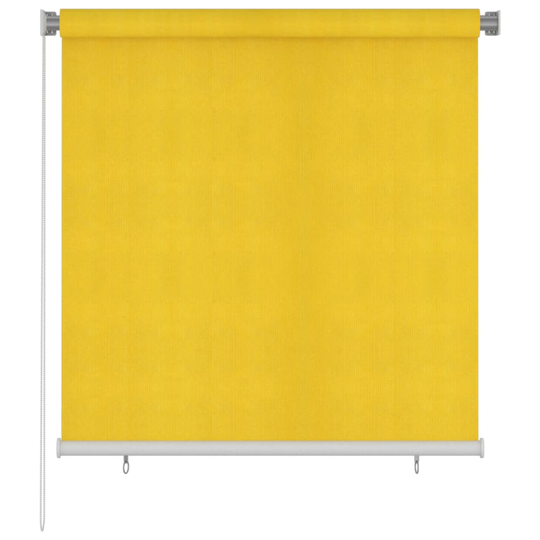 vidaXL Rullgardin utomhus 140x140 cm gul HDPE