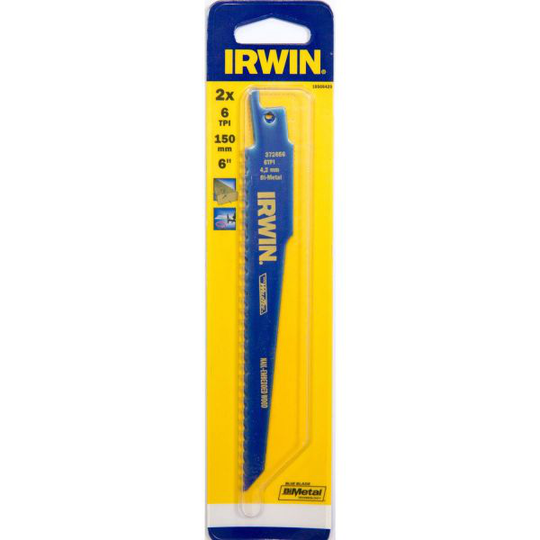 Irwin 10506429 Tigersågblad 150 mm, 6 TPI, 2-pack