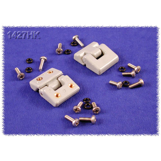 Hammond Electronics 1427HK Gångjärn Polyester Grå (Ø x H) 35 mm x 15 mm 1 st