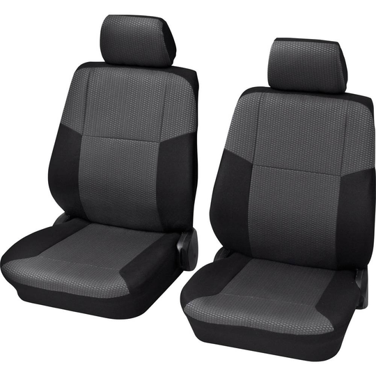 HP Autozubehör 22304 Schonbezug Sylt VS 4tlg. Stolklädsel 4 delar Polyester Svart Förarsäte, Passagerarsäte fram