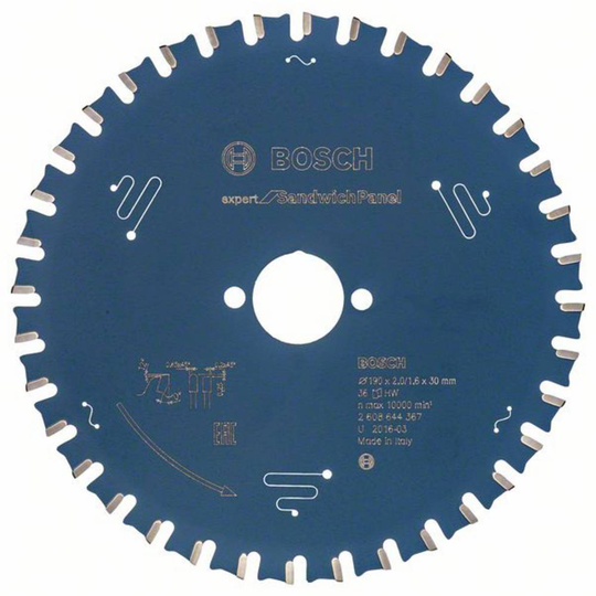 Bosch Accessories Expert for Sandwich Panel 2608644367 Cirkelsågblad 190 x 30 x 1.6 mm Antal tänder (per tum): 36 1 st