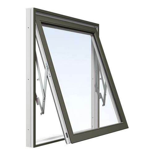 Energi Aluminium Vridfönster 6, 8, Olivgrön