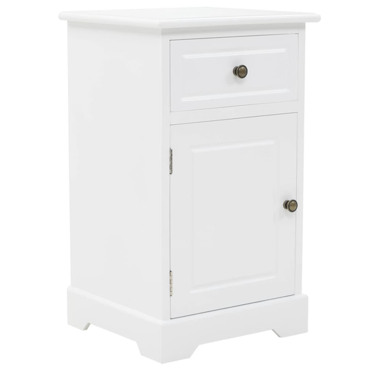 vidaXL Nattduksbord MDF och furu 35x32x59 cm