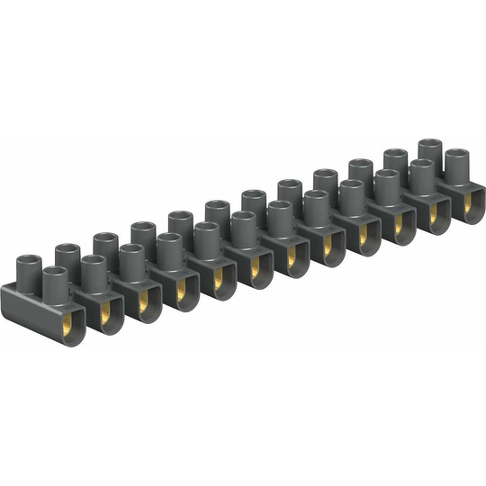 Seriekopplingsplint Flexibel: - Styvhet: 10-10 mm² Antal poler: 12 OBO Bettermann 2056380 10 st Svart