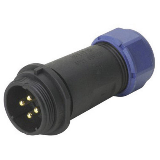 Weipu SP2111 / P 2 I Rundkontakt Kontakt hane rak Serie (rundkontakt): SP21 Totalt antal poler: 2 1 st