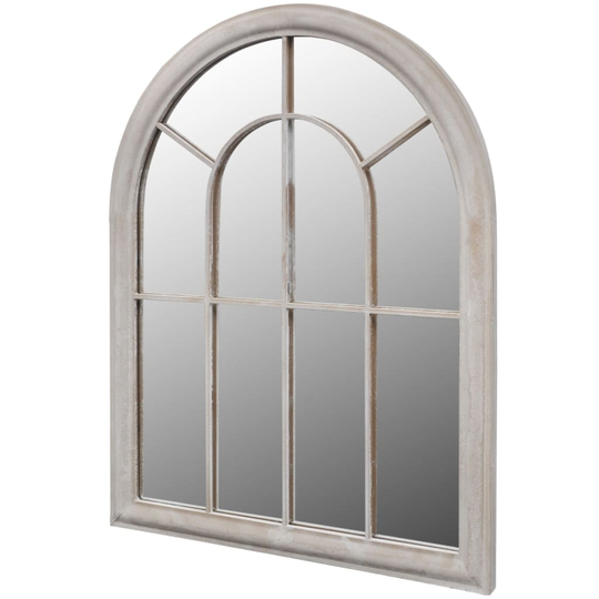vidaXL Spegel med lantlig design inom-/utomhus 69x89 cm