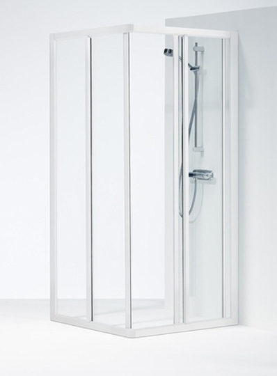 Ifö Duschvägg Solid Klar Glas SVH VK 900 x 700 Vit