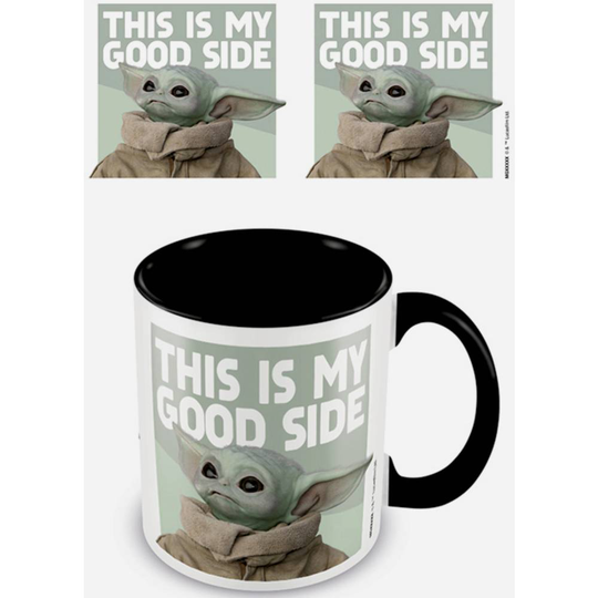 Mugg Tasse koloriert Baby Yoda (Good Side)