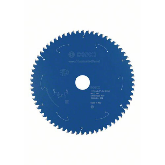 Bosch Accessories Bosch 2608644552 Cirkelsågblad 216 x 30 mm Antal tänder (per tum): 66 1 st
