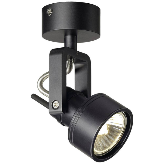 Väggbelysning GU10 50 W SLV INDA 147550 Svart