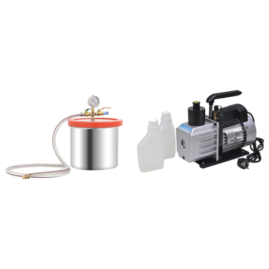 vidaXL Vakuumkammare med 2-stegs pump 7,4 L
