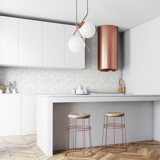Glasmosaik Arredo Grey/Gold 2x2 cm