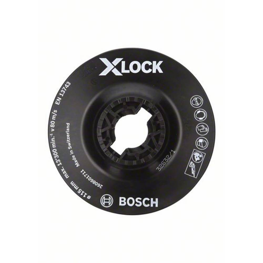 X-LOCK stödplatta, 115 mm soft Bosch Accessories 2608601711 N/A