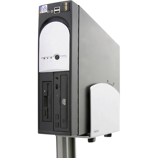Ergotron PC-hållare Vertikal Vertical Universal CPU Holder 97-468-202 Silver Tillåten belastning upp till vikt=18 kg