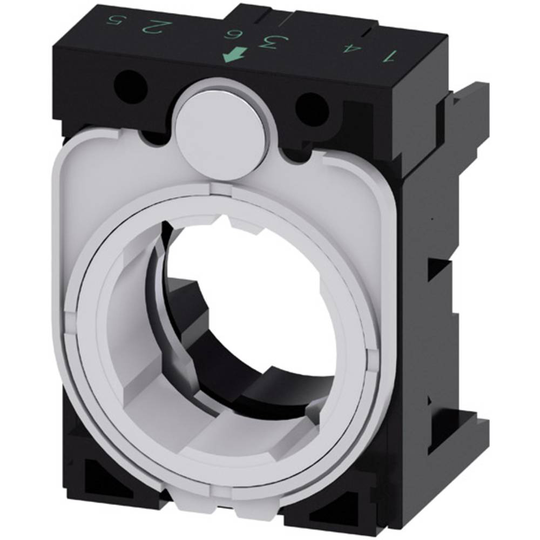 Hållare 3-faldig (B x H) 30 mm x 40 mm Grå, Svart Siemens 3SU1500-0AA10-0AA0 1 st