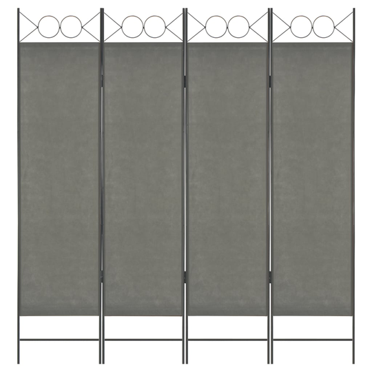 vidaXL Rumsavdelare 4 paneler antracit 160x180 cm