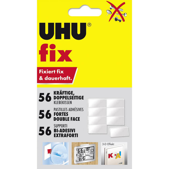 fix kraftiga fästkuddar UHU Innehåll: 50 st
