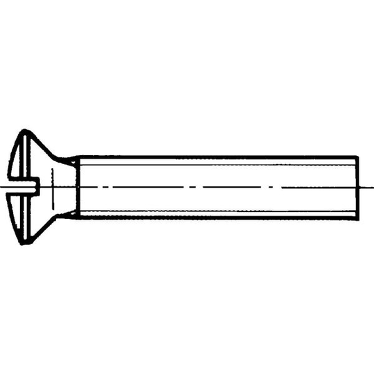REYHER 009647309030010 Spårskruv M3, MKFS FN DIN 964 A, mässing M3x10 mm, 500-pack