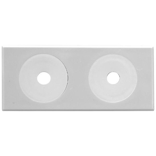 Faluplast 50430 Vulkbricka självhäftande, 12-16 mm, 10-pack Dubbel, vit