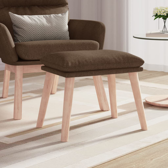 vidaXL Fotpall brun 45x29,5x39 cm tyg