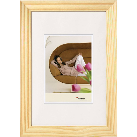 walther+ design Växelram akryl HI318H Pappersformat: 13 x 18 cm Ljusbrun