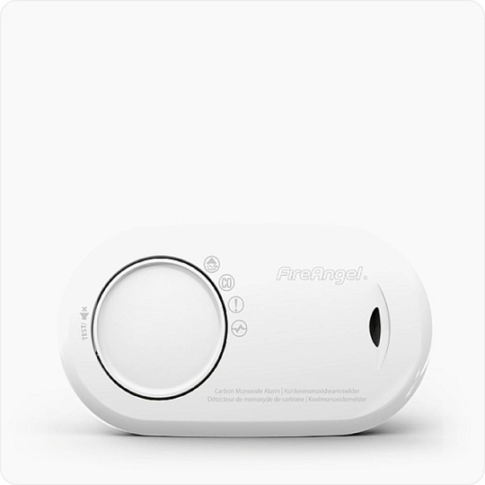 FireAngel FA3820-EUX10 Kolmonoxid-detektor inkl. 10 års batteri batteri Detektering Kolmonoxid