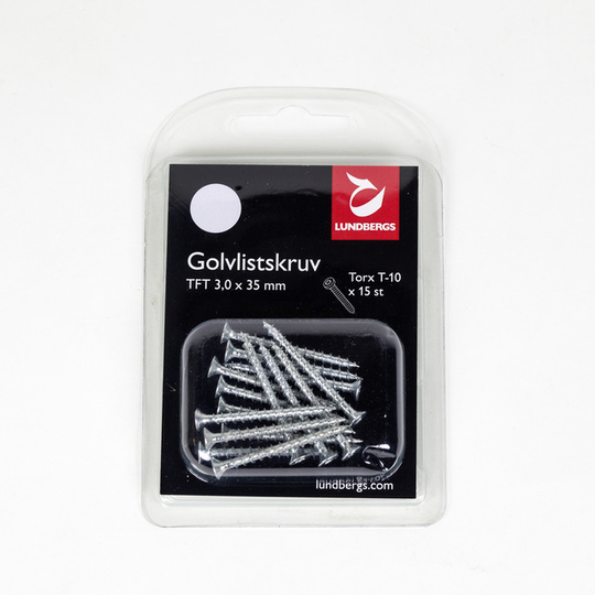 GOLVLISTSKRUV TFT SILV 3,0X35 | Beijerbygg Byggmaterial