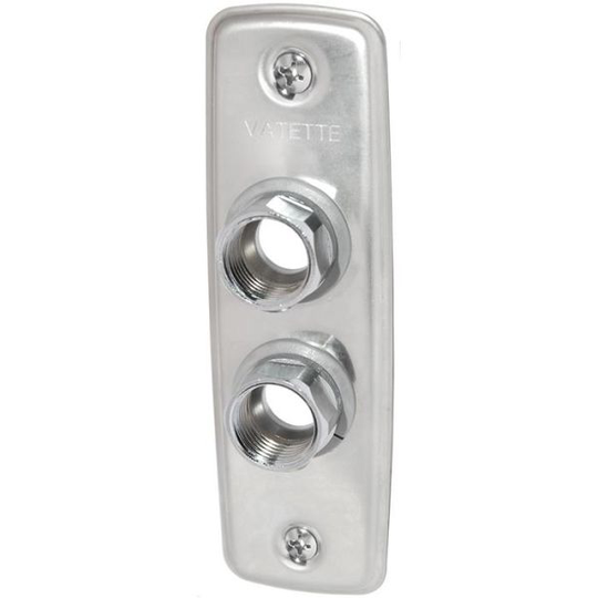 Vatette 8550650 Väggbricka 2-håls, 15 mm
