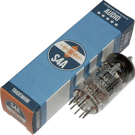 ECC83 S4A Premium Elektronrör Utvalt för Audio & Studio Dubbeltriod Antal poler: 9 Lampsockel: Noval Innehåll 1 st