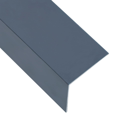vidaXL Vinkelstång 90° L-profil 5 st aluminium antracit 170cm 60x40 mm