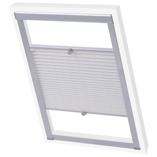 vidaXL Plisségardin vit UK08