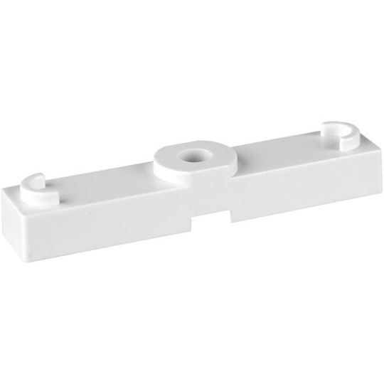 Faluplast 14230 Distanskloss 10 x 80 mm, för dubbelklämma Vit