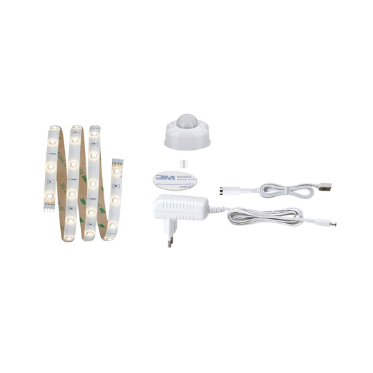 Paulmann Night Comfort 70955 LED-remseset, komplett, med rörelsedetektor med kontakt 12 V 1 m N/A