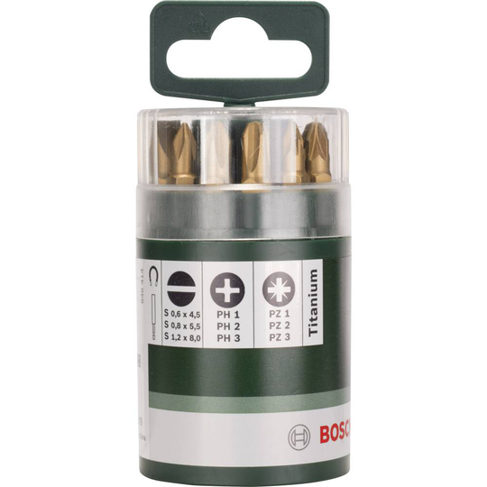 Bosch Accessories 2609255978 Bit-Set 10 delar Spår, Stjärnspår Phillips, Stjärnspår Pozidriv