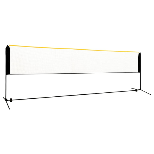 vidaXL Justerbart badmintonnät 500x103x94-158 cm metall