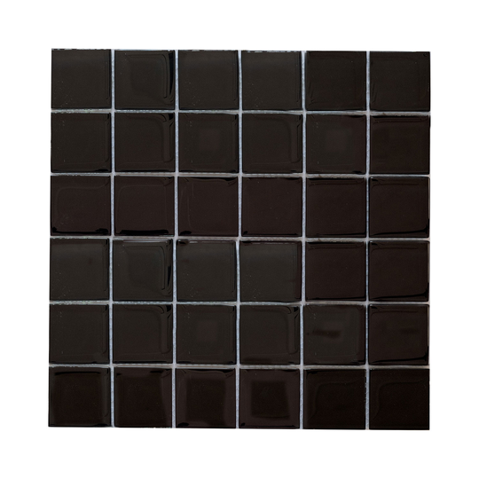 Kristallmosaik Arredo Black Blank 4,8x4,8 cm