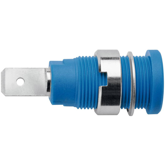 Schützinger SEB 6452 Ni / BL Säkerhets Labhylsa Hona inbyggd vertikal Stift-Ø: 4 mm Blå 1 st