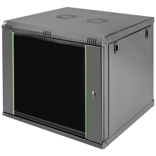 Digitus DN-19 09-U-EC-SW 19 väggskåp (B x H x D) 600 x 474 x 450 mm 9 U Svart, Svart (matt), Svart (RAL 9005)
