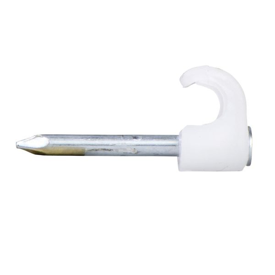 Schneider Electric TC 2011017 Spikclips för rund kabel, 3-5 mm, 100-pack 20 mm längd, vit