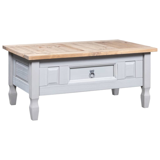 vidaXL Soffbord mexikansk coronastil furu grå 100x60x45 cm