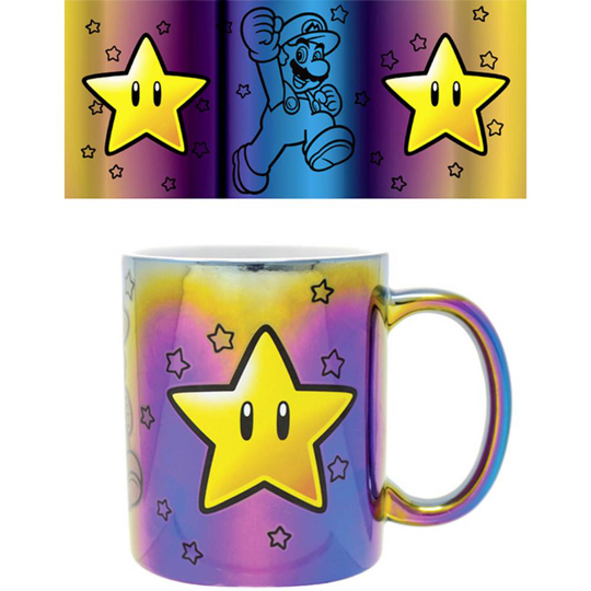 Mugg metallic Super Mario Star Power