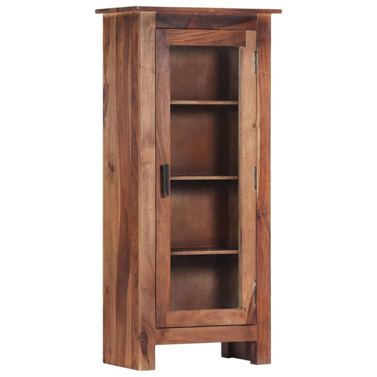 vidaXL Högskåp 50x30x110 massivt sheshamträ